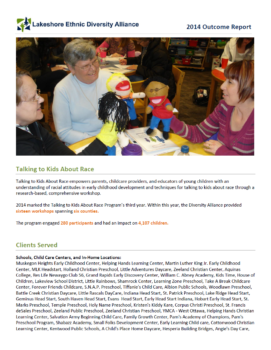 2014 Outcome Report Talking To Kids About Race Cover